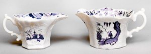 Jarras azuis e brancas de Worcester, c.1788 (porcelana)